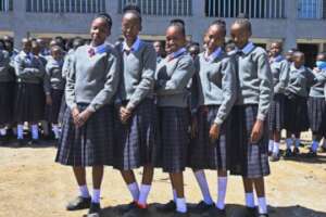 Grade 9 class sporting their new uniforms