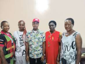 Our Project Leader and the widows