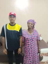 Our Project Leader and the widow