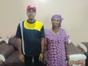 Our Project Leader and the widow
