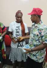 Our Project Leader financially supporting a widow