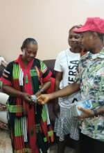 Our Project Leader financially supporting a widow