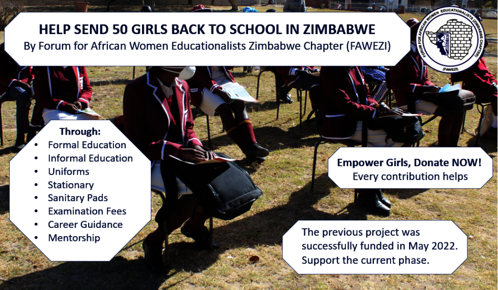 Help send 50 girls back to school in Zimbabwe