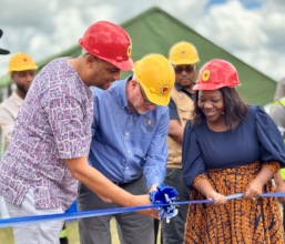 Ground breaking at Lusangazi