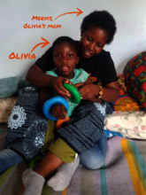 Olivia and mom Mervis