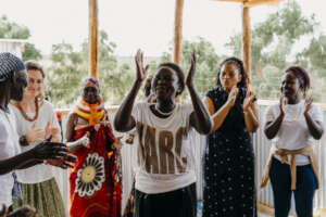 Singing and dancing in our Turkana workshop