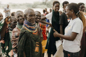 Visiting rural Turkana to provide food relief