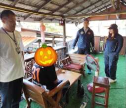 HUG director assist with the search operation