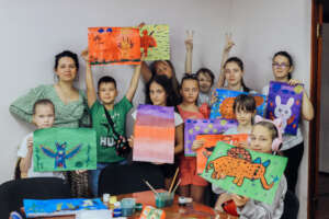 Ukrainian children learn through art in Moldova
