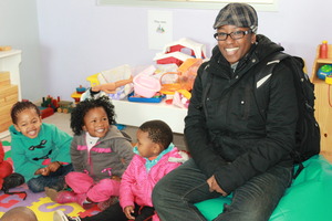 Spending time with the Kiddies in their Classroom