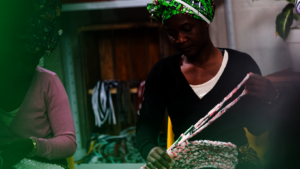 Making African Clothing For Tourists