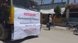ActionAid delivers food to affected communities.