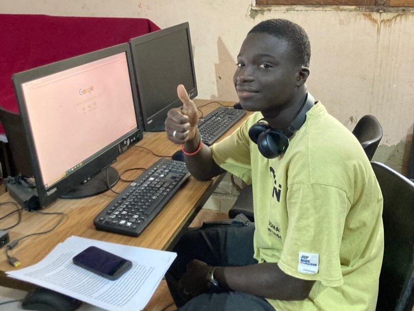 Diapalante's computer suite helps Abdou learn