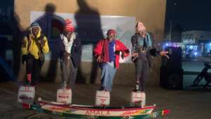 Street Theatre exploring illegal emigration