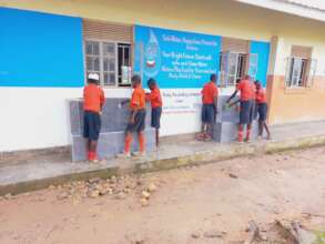 Students fetching drinking water from water