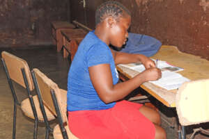 Students preparing the school lessons