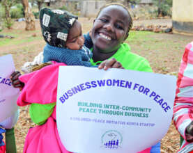 Naanyu, a Samburu, at the business network launch