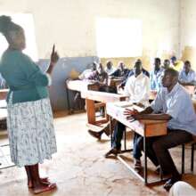 Rhoda, village leader, at the Chepkalacha training