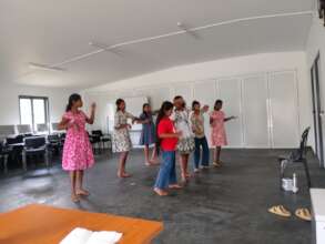Students practise for Talent Show at Amba centre