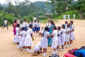 Student providing free English classes