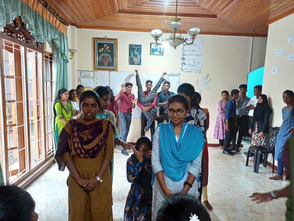 Students practise for their Talent Show