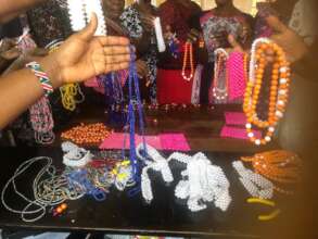 Grandmothers showcasing healing hands beaded arts