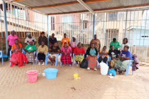 Community Group Meeting in the School Garage
