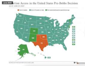 Abortion Access in the US Pre-Dobbs Decision