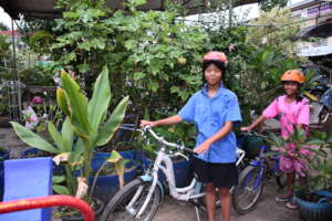 Our youngest riders who had to learn how to ride!