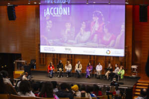 Alumni panel at the launch of the CET TV series