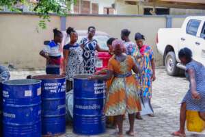 Beneficiaries Inspecting Their Support Items