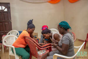individuals participating in soft skills training