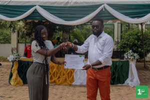 A beneficiary of the CGEP receiving a certificate