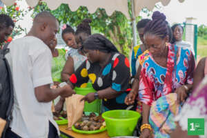 Cohort 3 individuals exhibiting their produce