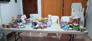 Monthly food donations for women in need