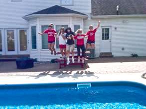 Palmyra teachers participating in a fundraiser