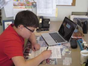 Ryan, a project member doing an audio interview.