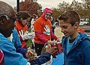 Project member Brian and Dr. Mortel at the HHH5K