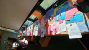 Some of the many cards Palmyra students created