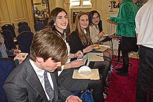 Our students enjoying Haitian hospitality!