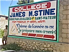 Bilboard for the new James Stine College