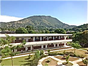 A view from the top of James Stine College