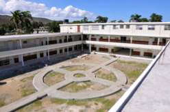 The New James Stine College Courtyard