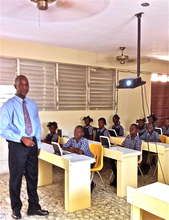 The computer room at Les Bons Samaritains