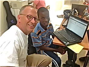 Madsen in a wiki training session