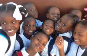 Enthusiastic students at Les Bons Samaritains