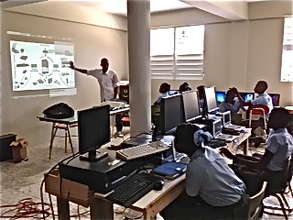 An active class in our computer room