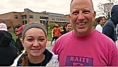 Alumni project member Nicole with me at the HHH5K