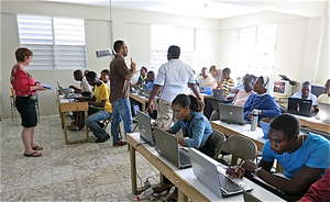 IESC team conducting a teacher training session