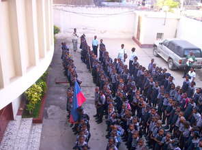 The Start of a School Day at Les Bons Samaritains